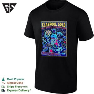 Claypool Gold Primus Claypool Lennon Delirium And Frog Brigade Austin Texas 2026 Show T-Shirt