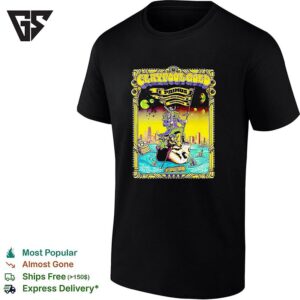 Claypool Gold Primus Claypool Lennon Delirium And Frog Brigade Chicago Illinois 2026 Event T-Shirt