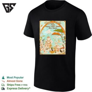 Claypool Gold Primus Claypool Lennon Delirium And Frog Brigade Pelham Tn 2026 Gig Poster T-Shirt