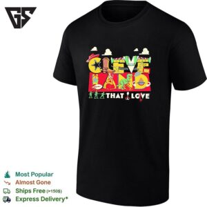 Cleveland That I Love Toy Story Characters Animated Icon Letters T-Shirt