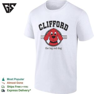 Clifford The Big Red Dog Est 2000 University Collegiate Logo Print T-Shirt