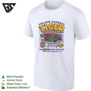 College Gameday Tiger Stadium Lsu Live The Real Death Valley Baton Rouge La T-Shirt