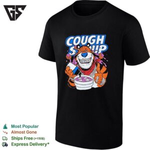 Cough Syrup Tiger Mascot Parody T-Shirt