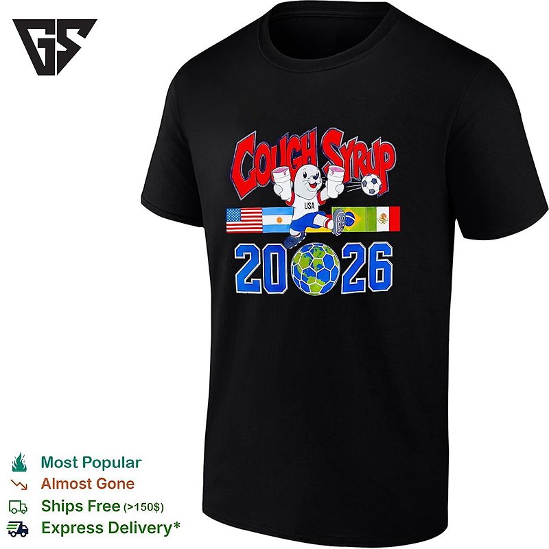 Cough Syrup USA Mascot Soccer Ball 2026 World Cup T-Shirt Cough Syrup USA Mascot Soccer Ball 2026 World Cup T-Shirt