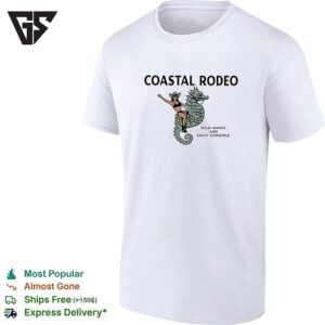 Cowgirt Coastal Rodeo Wild Waves And Salty Cowgirls T-Shirt
