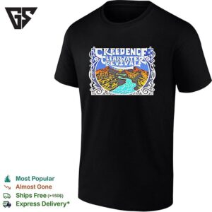 Creedence Clearwater Revival Mountain River Poster T-Shirt