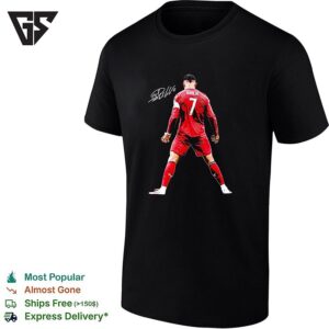 Cristiano Standing With Siu Pose I’m Back Singature T-Shirt