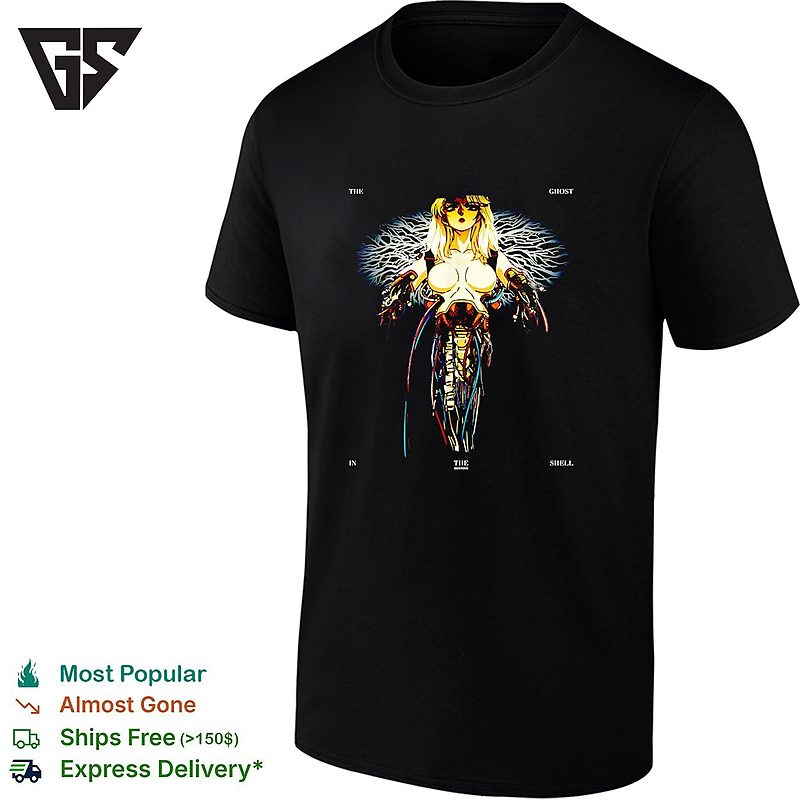 Cyborg Woman Rising From Wires Ghost In The Shell T-Shirt Cyborg Woman Rising From Wires Ghost In The Shell T-Shirt