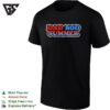 Dad Bod Summer Patriotic American Flag Text Design Independence Day Holiday T-Shirt