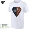 Dallas Cowboys Texas Longhorns Superman Shield Split Dual Fan Logo T-Shirt