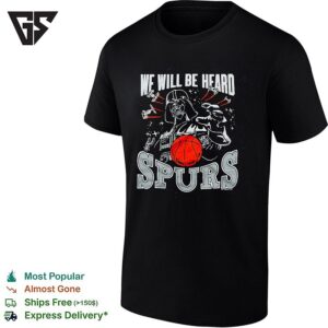Darth Vader San Antonio Spurs NBA We Will Be Heard Star Wars Basketball Fan T-Shirt