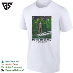 David Hockney 1937-2026 Artist Memorial Colorful Garden Painting T-Shirt