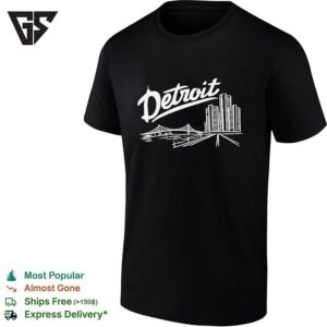 Detroit Skyline Bridge T-Shirt