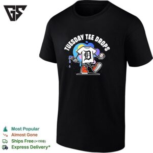 Detroit T-Shirt Mascot Walking Tuesday T-Shirt Drops T-Shirt