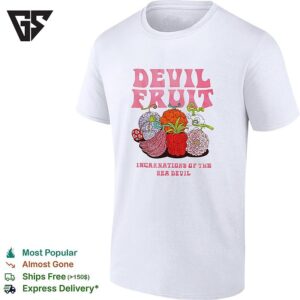 Devil Fruit Incarnations Of The Sea Devil One Piece Anime Illustration T-Shirt