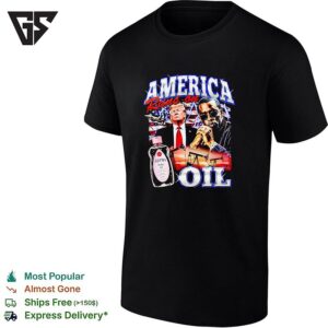 Donald Trump And Sean Diddy Combs America Runs On Nsfw Baby Oil Parody T-Shirt