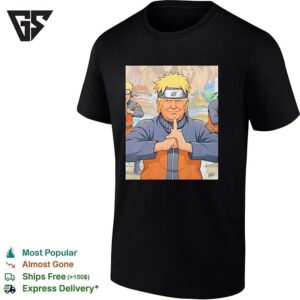Donald Trump X Naruto Anime Ninja Meditation Political Parody Poster T-Shirt