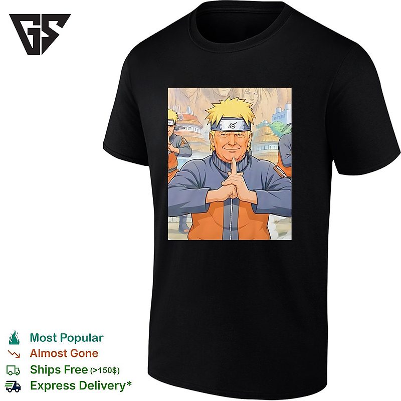 Donald Trump X Naruto Anime Ninja Meditation Political Parody Poster T-Shirt Donald Trump X Naruto Anime Ninja Meditation Political Parody Poster T-Shirt