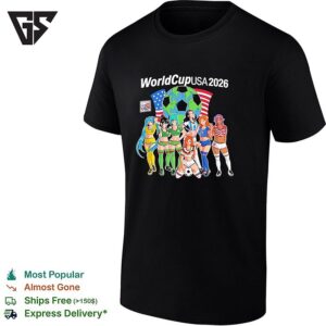 Dragon Ball Women Characters X World Cup USA 2026 T-Shirt