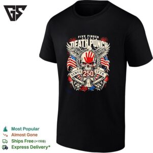 Eagle Skull Five Finger Death Punch Since 1776 Retro T-Shirt