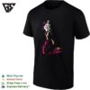 Ellie Glamour Woman Portrait Curly Hair Poster T-Shirt