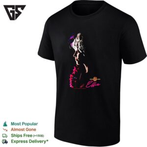 Ellie Glamour Woman Portrait Curly Hair Poster T-Shirt
