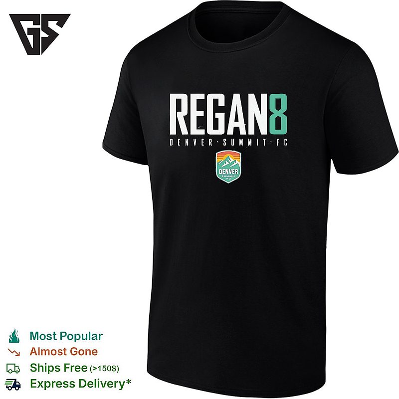 Emma Regan 8 Denver Summit Fc Professional Women’s Soccer Team T-Shirt Emma Regan 8 Denver Summit Fc Professional Women’s Soccer Team T-Shirt