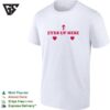 Eyes Up Here Arrow Heart Design Sarcastic Humor Funny Novelty Quote Cotton T-Shirt