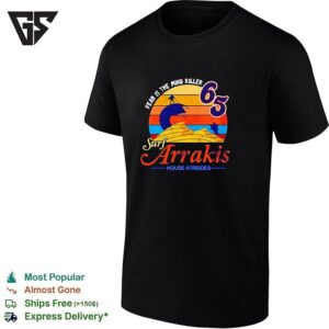 Fear Is The Mind Killer 65 Surf Arrakis House Atreides Dune Science Fiction T-Shirt
