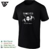 Female Artist Wolves Portrait Moon Art T-Shirt