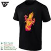Fiery Mutant Corn Monster Horror Halloween Kernels Of Terror Evil Cob T-Shirt