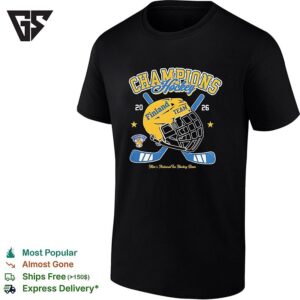 Finland Team 2026 Iihf World Hockey Champions Maailman Mestarit Helmet T-Shirt