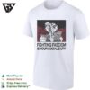 Fist Holding Flowers Fighting Fascism Is Your Social Duty T-Shirt