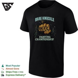 Fist Lightning Bare Knuckle Fighting Championship Bold Poster T-Shirt
