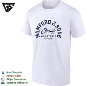 Folk Rock Band Chicago Wrigley Field June 11 2026 Concert T-Shirt