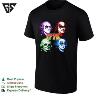 Founding Fathers X Kiss 1776 Makeup T-Shirt