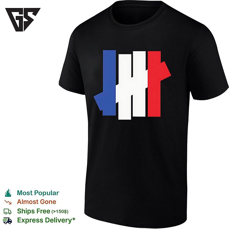 France Flag X Undefeated Logo T-Shirt France Flag X Undefeated Logo T-Shirt