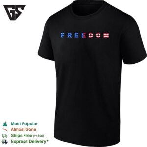 Freedom 250th Anniversary USA Flag Pattern T-Shirt
