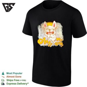 French Bulldog Oh My God Parody Pop Culture Illustration Concept Art T-Shirt