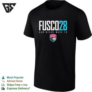 Fusco 28 San Diego Wave Fc National Women Soccer League Nwsl Professional T-Shirt
