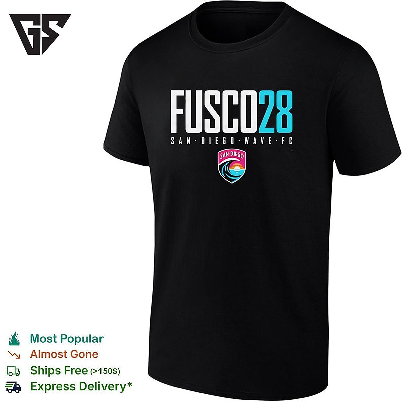 Fusco 28 San Diego Wave Fc National Women Soccer League Nwsl Professional T-Shirt Fusco 28 San Diego Wave Fc National Women Soccer League Nwsl Professional T-Shirt
