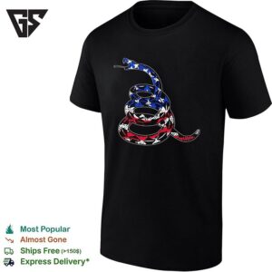 Gadsden Flag American Patriotic Snake Freedom Don_t Tread On Me Liberty Patriot T-Shirt