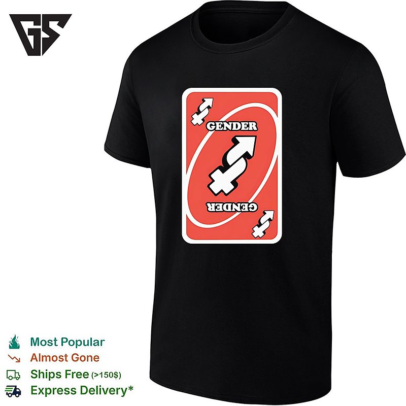 Gender Uno Card Parody Symbol Lgbtq Plus Pride Gaming Meme T-Shirt Gender Uno Card Parody Symbol Lgbtq Plus Pride Gaming Meme T-Shirt