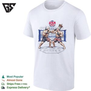 George Washington And King George Iii USA 250 July 4 2026 Mma Fight Parody T-Shirt