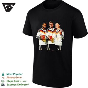 Germany National Soccer Team Beer And Cigarette Smoking Players T-Shirt