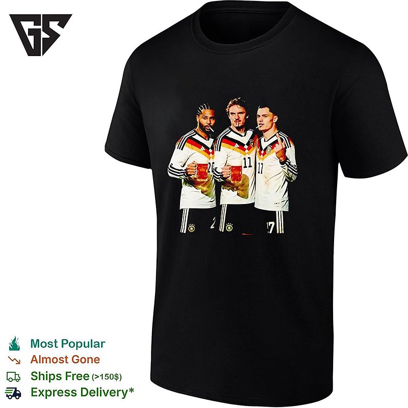Germany National Soccer Team Beer And Cigarette Smoking Players T-Shirt Germany National Soccer Team Beer And Cigarette Smoking Players T-Shirt