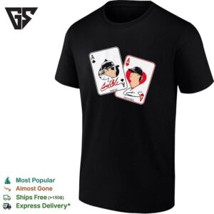Gerrit Cole And Cam Schlittler New York Yankees Mlb Ace Of Spades Heart T-Shirt