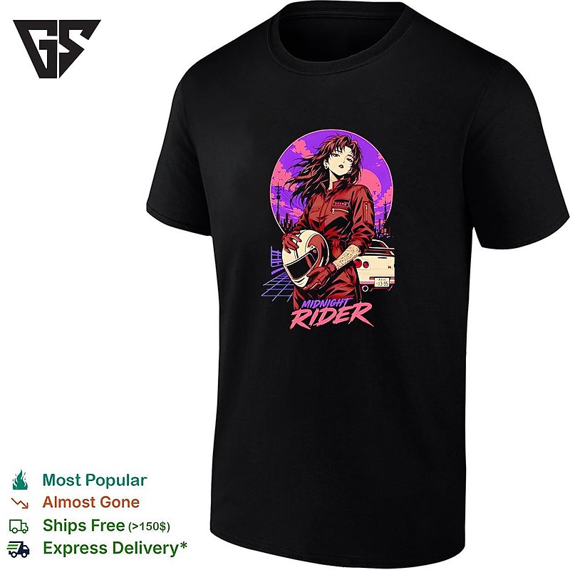 Girl Racing Midnight Rider Vintage T-Shirt Girl Racing Midnight Rider Vintage T-Shirt