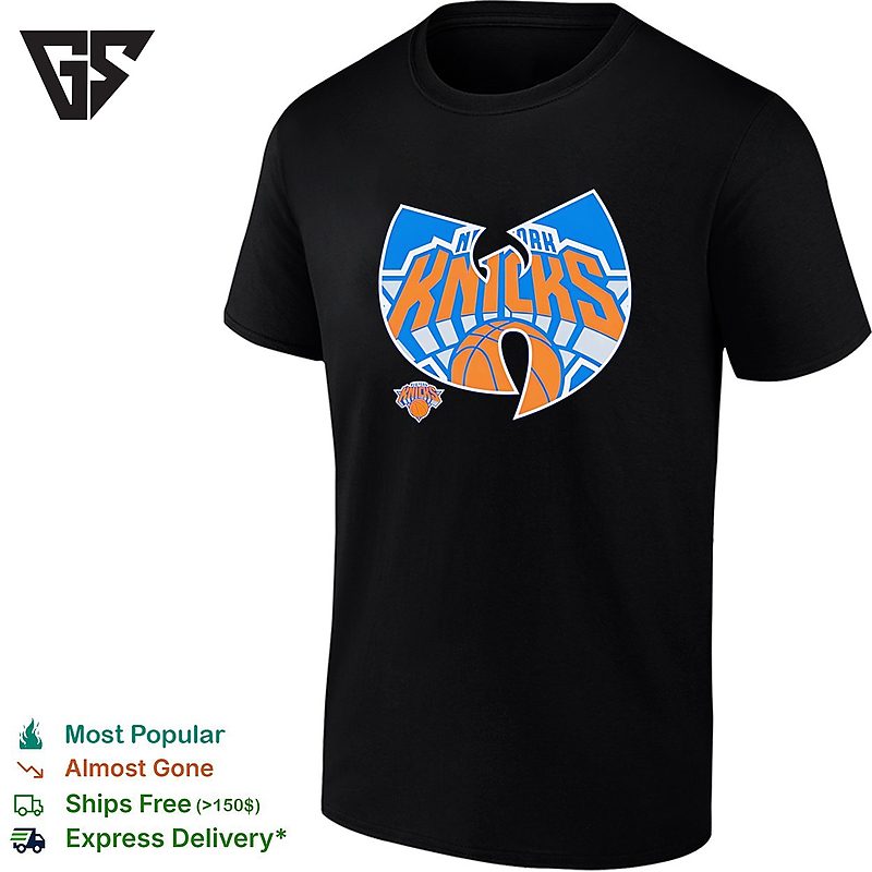 Globe Emblem Fan Logo Mashup New York Knicks Design T-Shirt Globe Emblem Fan Logo Mashup New York Knicks Design T-Shirt