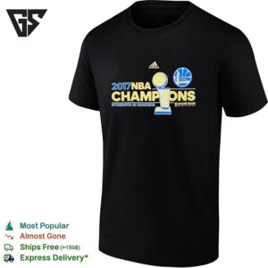 Golden State Warriors 2017 Champions Strength In Numbers Trophy Locker Room T-Shirt